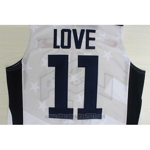 Camiseta USA 2012 Kevin Love #11 Blanco